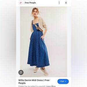 Free people Willie denim dress